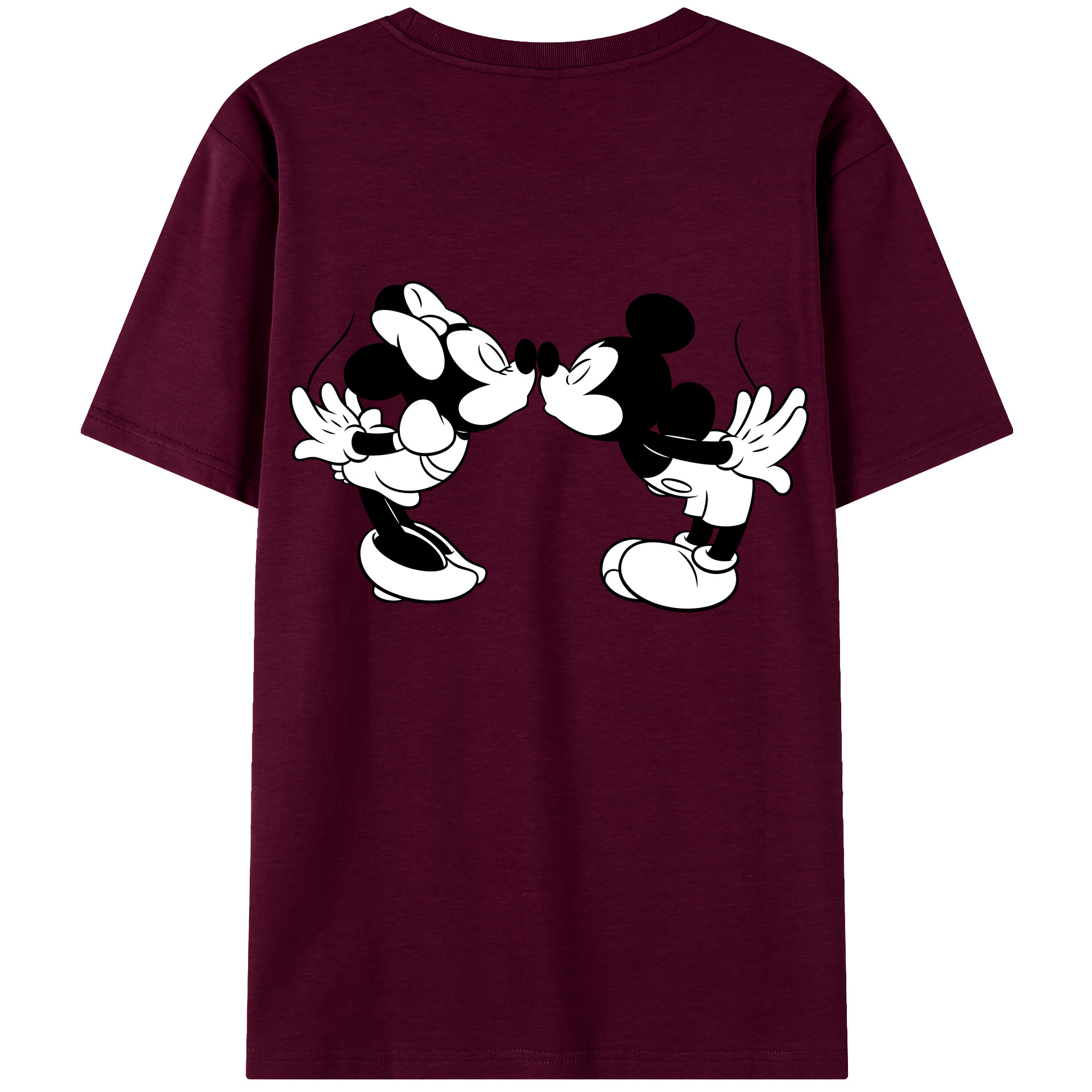 （画像用） ミッキーマウス Mickey Mouse レディース半袖Tシャツ(バックプリント)